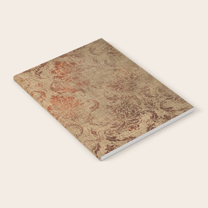 Aged Damask Texture 1 Notebook