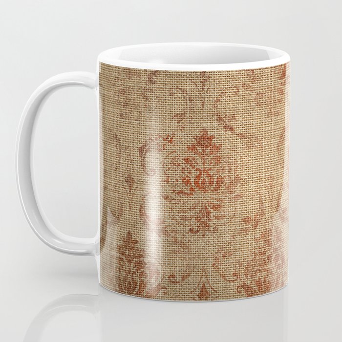 Aged Damask Texture 1 Coffee Mug Gallery Image 3