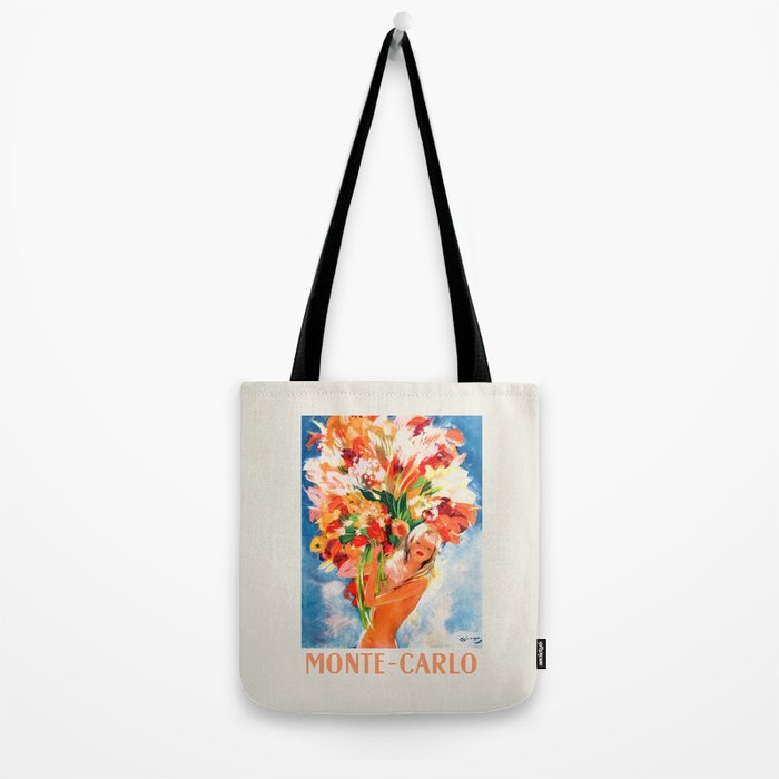Monte Carlo Vintage Travel Poster in Pin-Up Style, 1950 Tote Bag Gallery Image 2