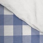Gingham Check Pattern in Navy Blue and White Comforter Gallery Image 4