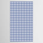 Gingham Check Pattern in Navy Blue and White Tablecloth Gallery Image 2