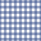 Gingham Check Pattern in Navy Blue and White Coffee Mug Gallery Image 2
