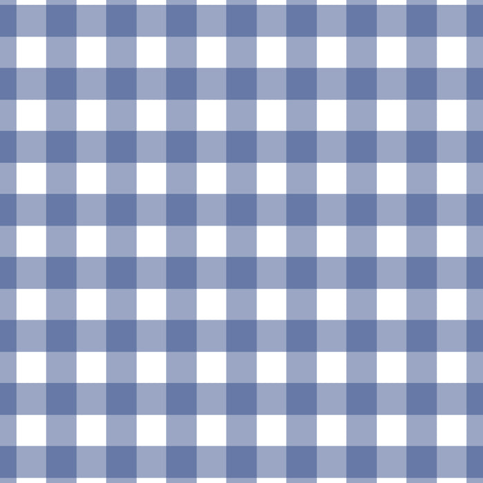 Gingham Check Pattern in Navy Blue and White Coffee Mug Gallery Image 2