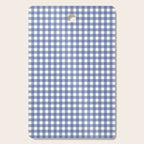 Gingham Check Pattern in Navy Blue and White Cutting Board Gallery Image 1