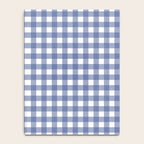 Gingham Check Pattern in Navy Blue and White Notebook Gallery Image 4