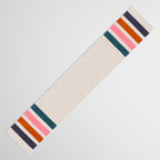 Blanket Stripe - silver grey with pink Table Runner Gallery Image 3
