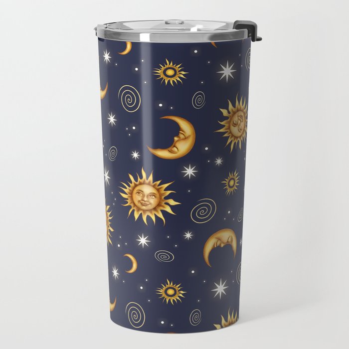 Vintage Celestial Mood Travel Mug Gallery Image 2
