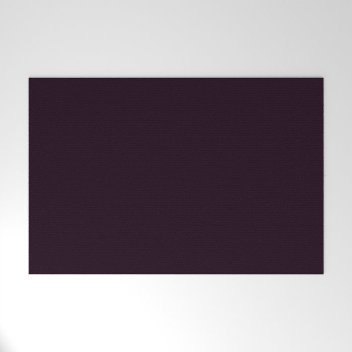 Simply Deep Eggplant Purple Welcome Mat Gallery Image 1