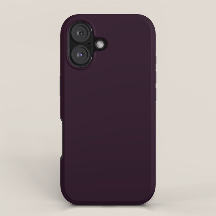 Simply Deep Eggplant Purple iPhone Case Gallery Image 1