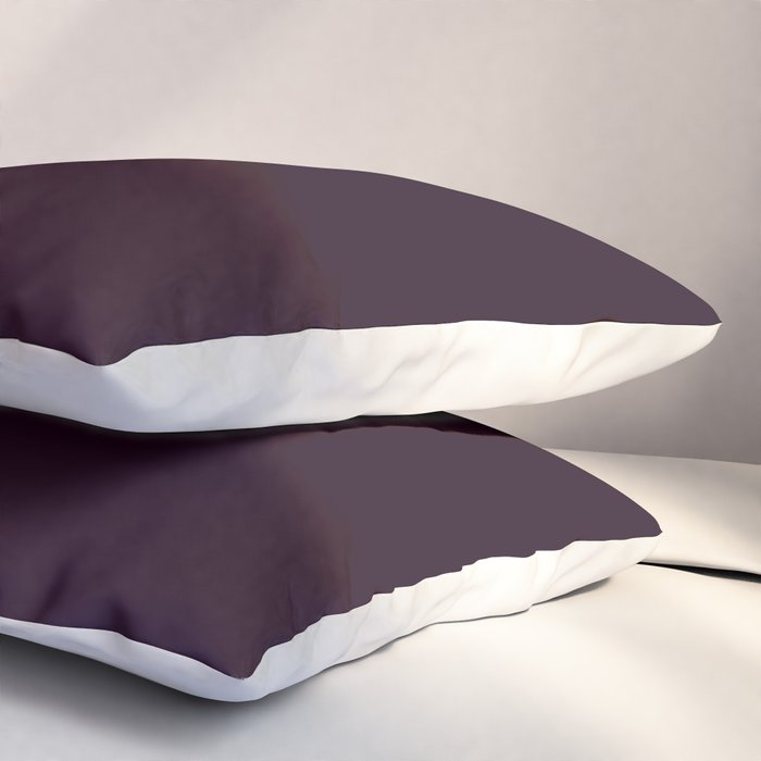 Simply Deep Eggplant Purple Pillow Sham Gallery Image 3