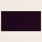 Simply Deep Eggplant Purple Desk Mat Gallery Image 3