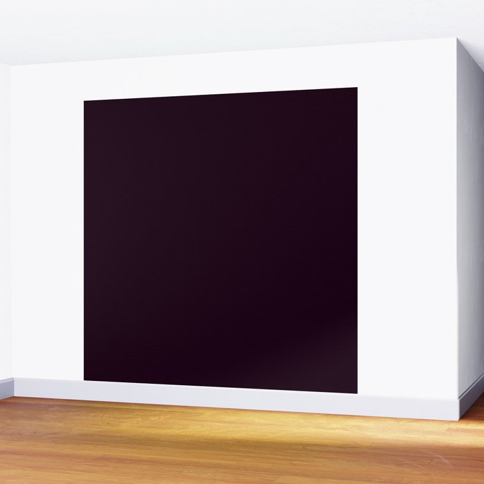 Simply Deep Eggplant Purple Wall Mural Gallery Image 2