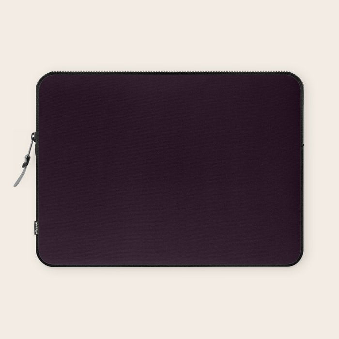 Simply Deep Eggplant Purple Laptop Sleeve Gallery Image 1