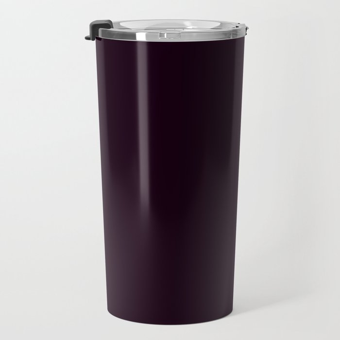 Simply Deep Eggplant Purple Travel Mug Gallery Image 3