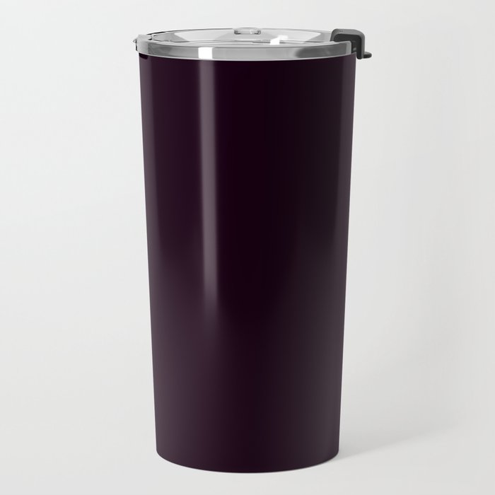 Simply Deep Eggplant Purple Travel Mug Gallery Image 2