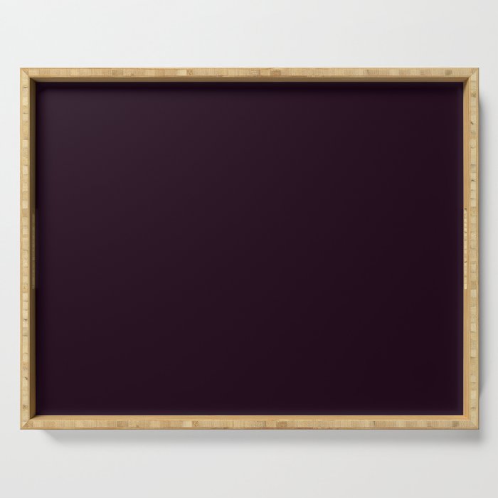 Simply Deep Eggplant Purple Serving Tray Gallery Image 1