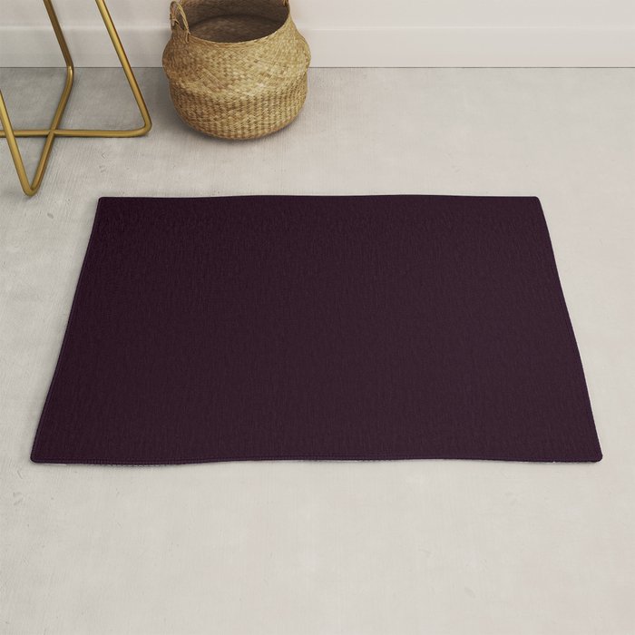 Simply Deep Eggplant Purple Rug Gallery Image 1