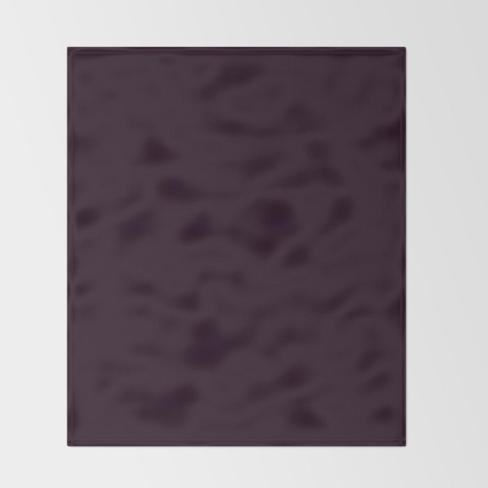 Simply Deep Eggplant Purple Throw Blanket Gallery Image 2