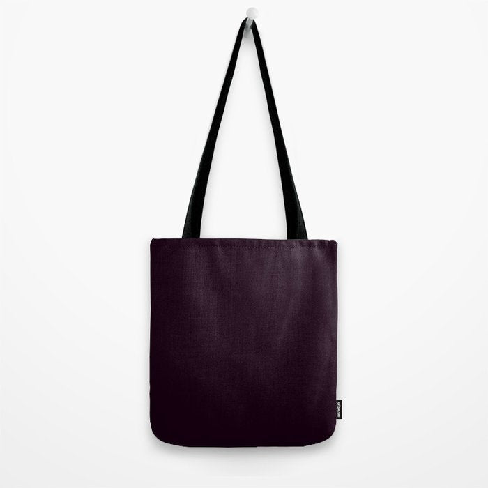 Simply Deep Eggplant Purple Tote Bag Gallery Image 2