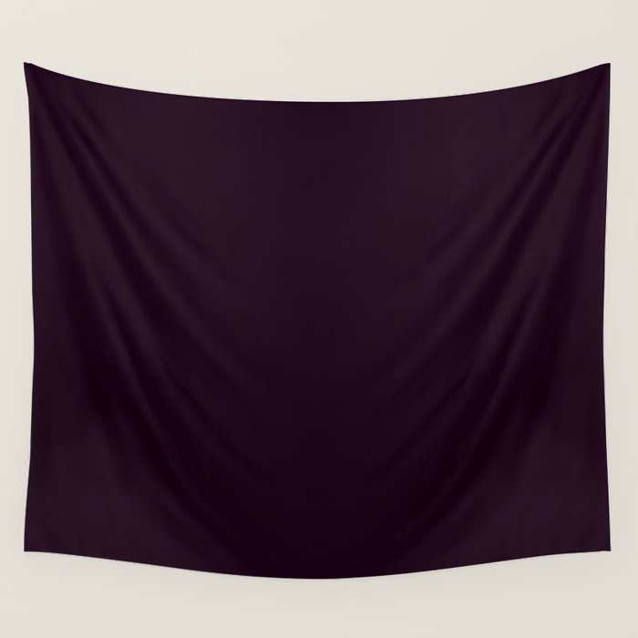 Simply Deep Eggplant Purple Wall Tapestry Gallery Image 1