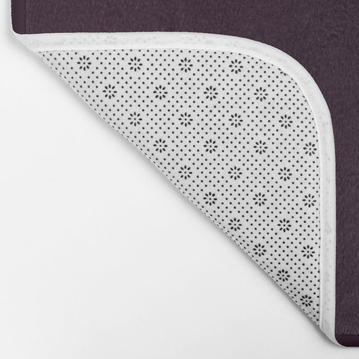 Simply Deep Eggplant Purple Bath Mat Gallery Image 2