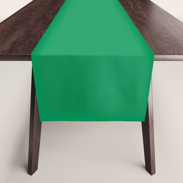NOW FERN GREEN SOLID COLOR Table Runner Gallery Image 1