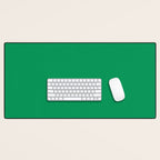 NOW FERN GREEN SOLID COLOR Desk Mat Gallery Image 1