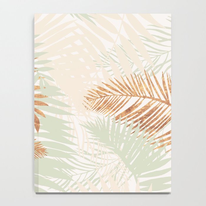 My blush and copper abstract Aloha Tropical Jungle Palm Garden Notebook Gallery Image 4