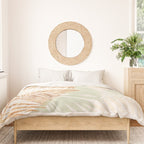 My blush and copper abstract Aloha Tropical Jungle Palm Garden Duvet Cover Gallery Image 3