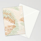 My blush and copper abstract Aloha Tropical Jungle Palm Garden Stationery Card Gallery Image 2