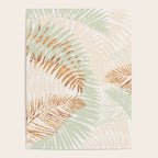 My blush and copper abstract Aloha Tropical Jungle Palm Garden Poster Gallery Image 4