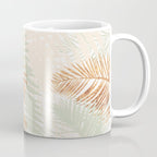 My blush and copper abstract Aloha Tropical Jungle Palm Garden Coffee Mug Gallery Image 1
