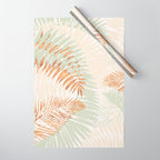 My blush and copper abstract Aloha Tropical Jungle Palm Garden Wrapping Paper Gallery Image 1