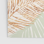 My blush and copper abstract Aloha Tropical Jungle Palm Garden Poster Gallery Image 3