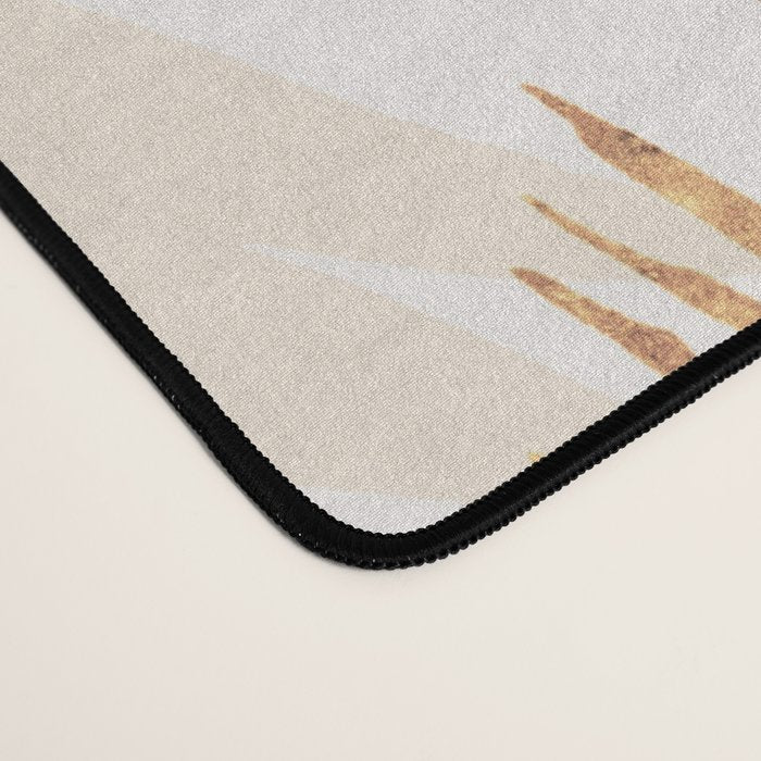 My blush and copper abstract Aloha Tropical Jungle Palm Garden Desk Mat Gallery Image 4