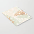 My blush and copper abstract Aloha Tropical Jungle Palm Garden Notebook Gallery Image 2