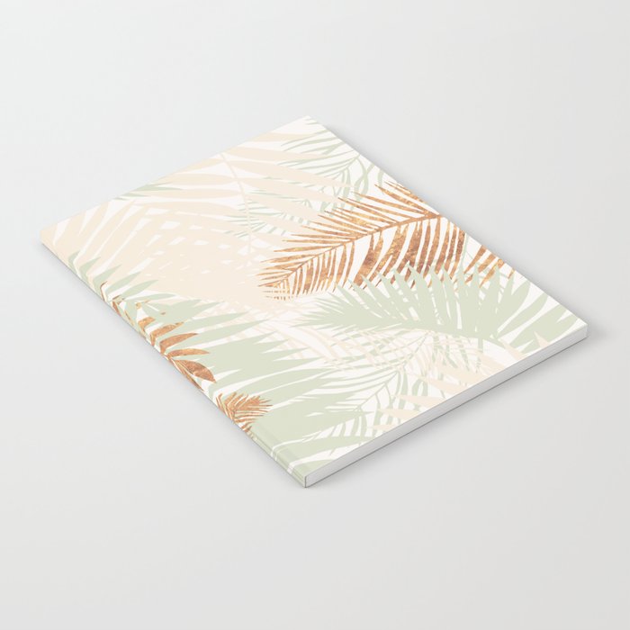 My blush and copper abstract Aloha Tropical Jungle Palm Garden Notebook Gallery Image 2