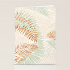 My blush and copper abstract Aloha Tropical Jungle Palm Garden Stationery Card Gallery Image 2