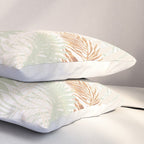 My blush and copper abstract Aloha Tropical Jungle Palm Garden Pillow Sham Gallery Image 3