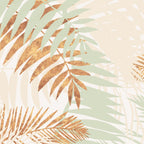 My blush and copper abstract Aloha Tropical Jungle Palm Garden Coffee Mug Gallery Image 2