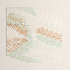My blush and copper abstract Aloha Tropical Jungle Palm Garden Wrapping Paper Gallery Image 3