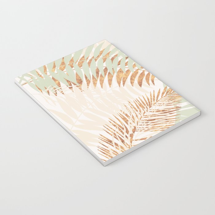 My blush and copper abstract Aloha Tropical Jungle Palm Garden Notebook Gallery Image 3