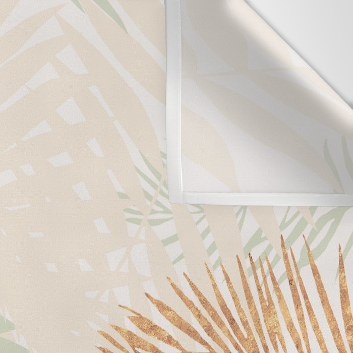 My blush and copper abstract Aloha Tropical Jungle Palm Garden Wall Tapestry Gallery Image 3