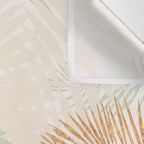 My blush and copper abstract Aloha Tropical Jungle Palm Garden Wall Tapestry Gallery Image 3