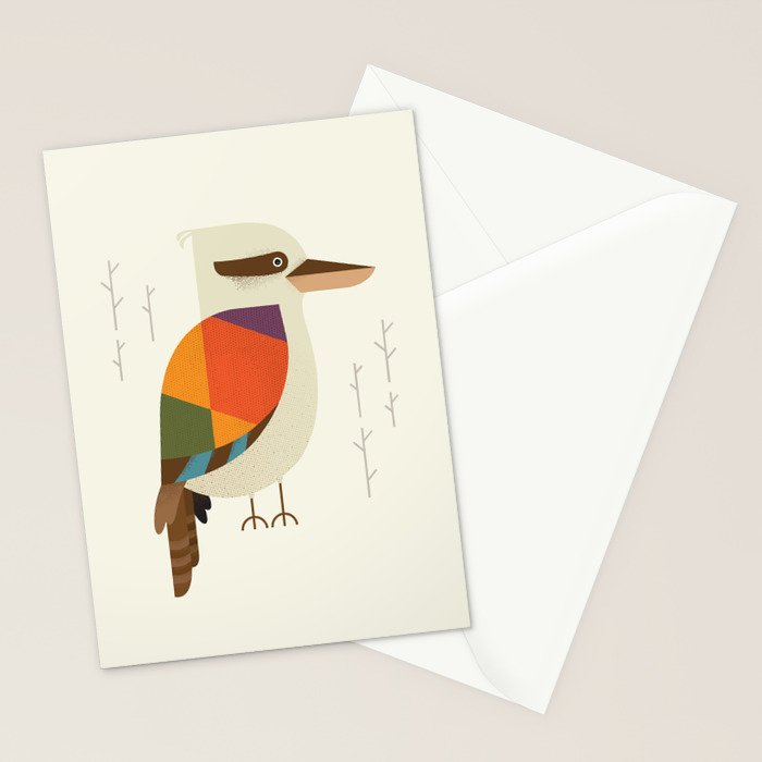 Laughing Kookaburra Stationery Card Gallery Image 2