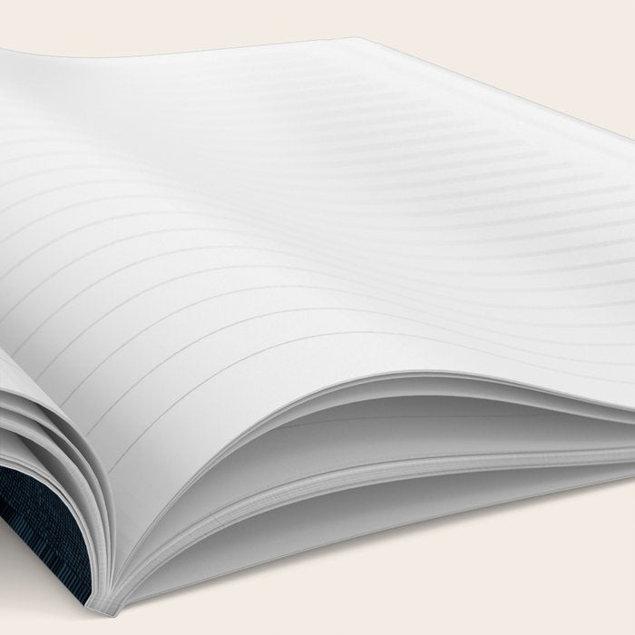 moon and stars - dark blue Notebook Gallery Image 2