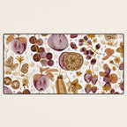 Garden Vegetables & Fresh Fruit in Ochre & Burgundy Desk Mat Gallery Image 3