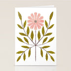 Blue Daisy Tile Stationery Card Gallery Image 2