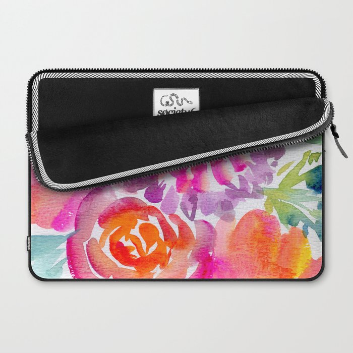 preppy flowers N.o 4 Laptop Sleeve Gallery Image 2