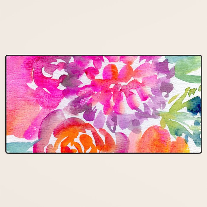 preppy flowers N.o 4 Desk Mat Gallery Image 3